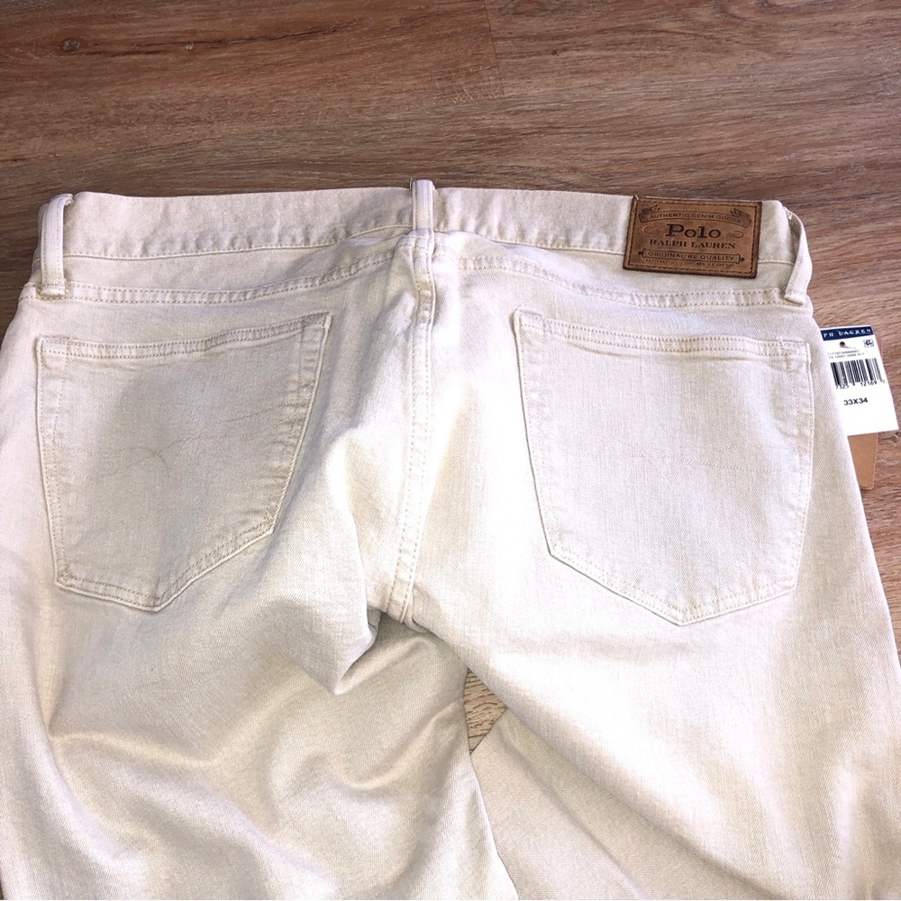 Polo Ralph Lauren Tan Denim Jeans The Sullivan pant slim fit W33xL34 NWT - Picture 5 of 6